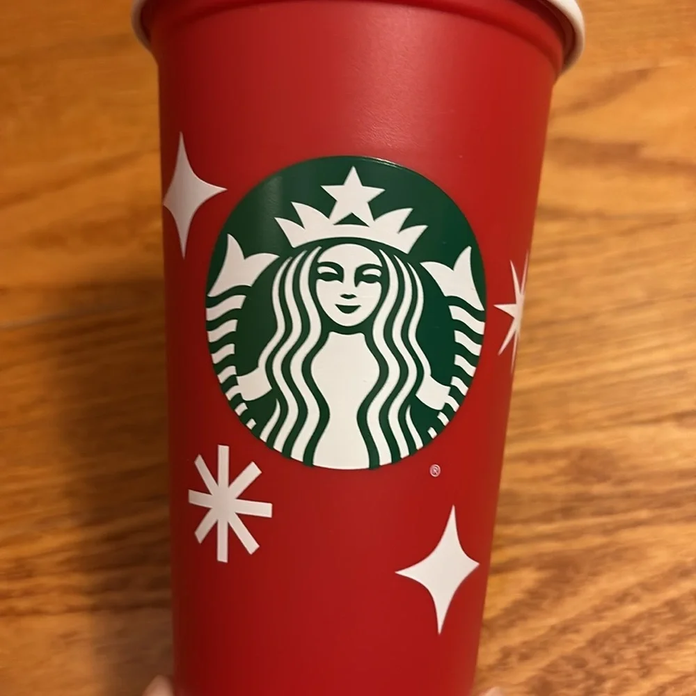 NEW Starbucks 25th Anniversary 16oz Red Christmas Cup Tumbler 2022 Reusable